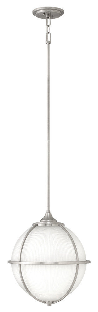 Hinkley Odeon Down Pendant Nickel, Brushed Nickel