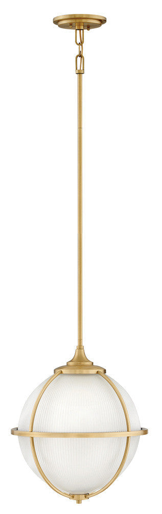 Hinkley Odeon Medium Orb Pendant Satin Brass