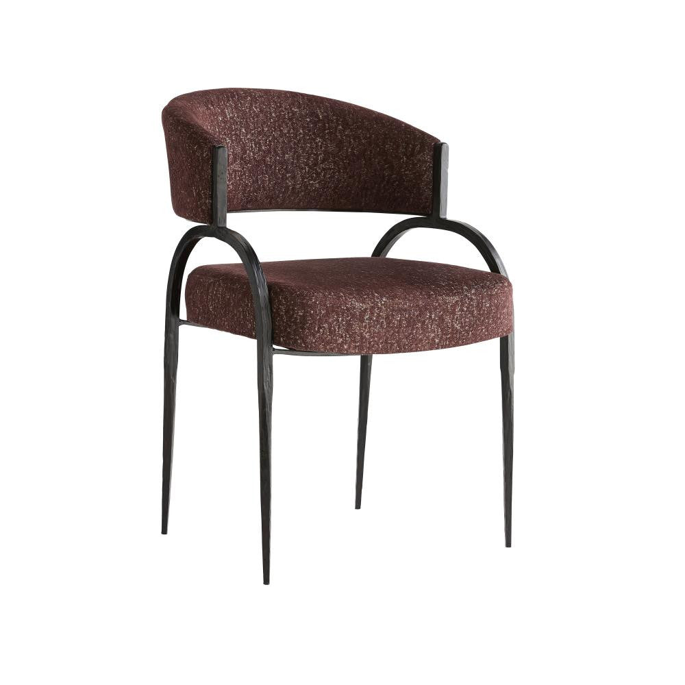Arteriors Home Bahati Chair Bordeaux Chenille