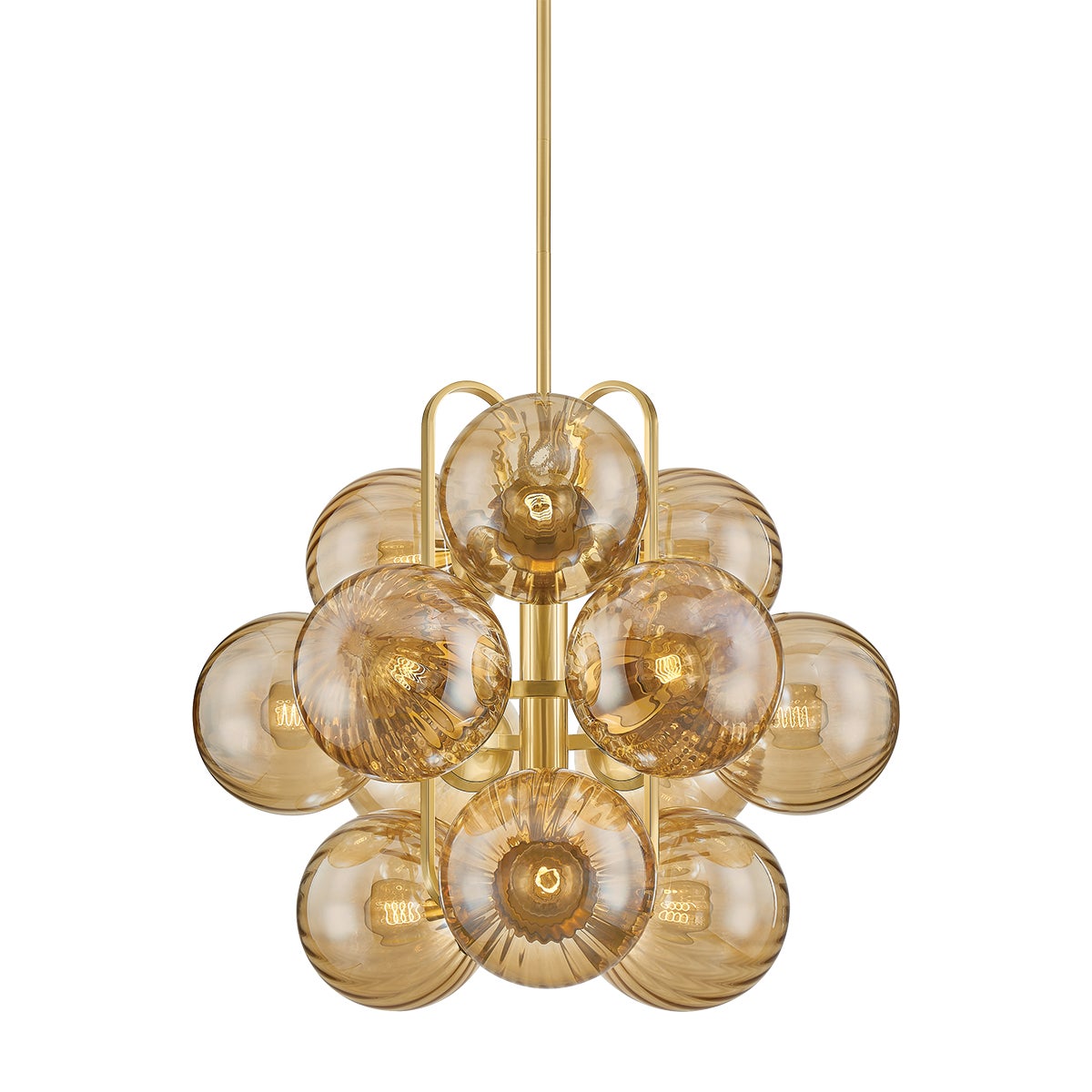 Corbett Cronus Chandelier Vintage Polished Brass