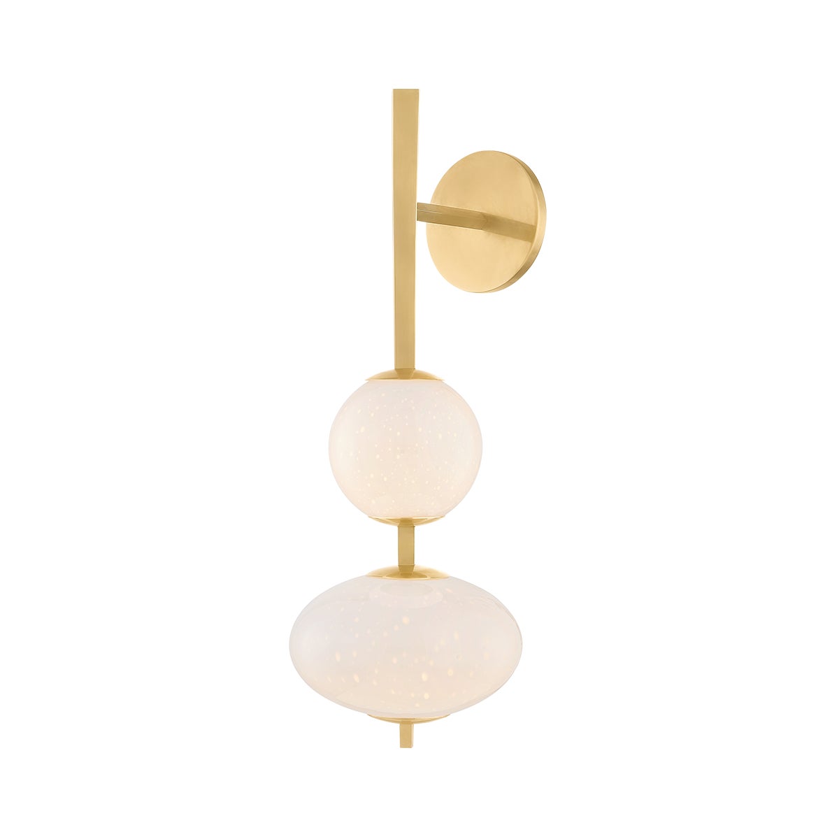 Corbett Charoite Wall Sconce Vintage Brass