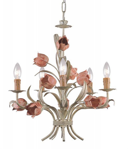 Crystorama Southport Chandelier Sage Rose