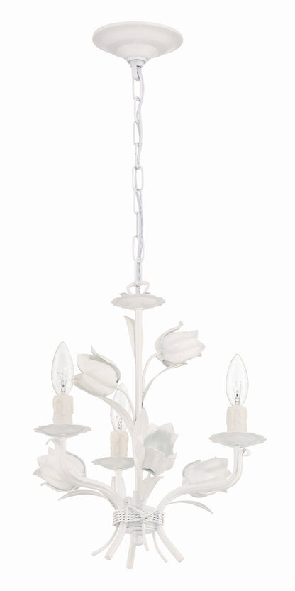 Crystorama Southport Mini Chandelier Wet White