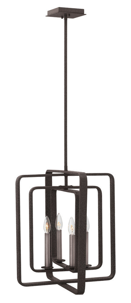 Hinkley Quentin Up Chandelier Aged Zinc