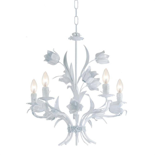 Crystorama Southport Chandelier Wet White