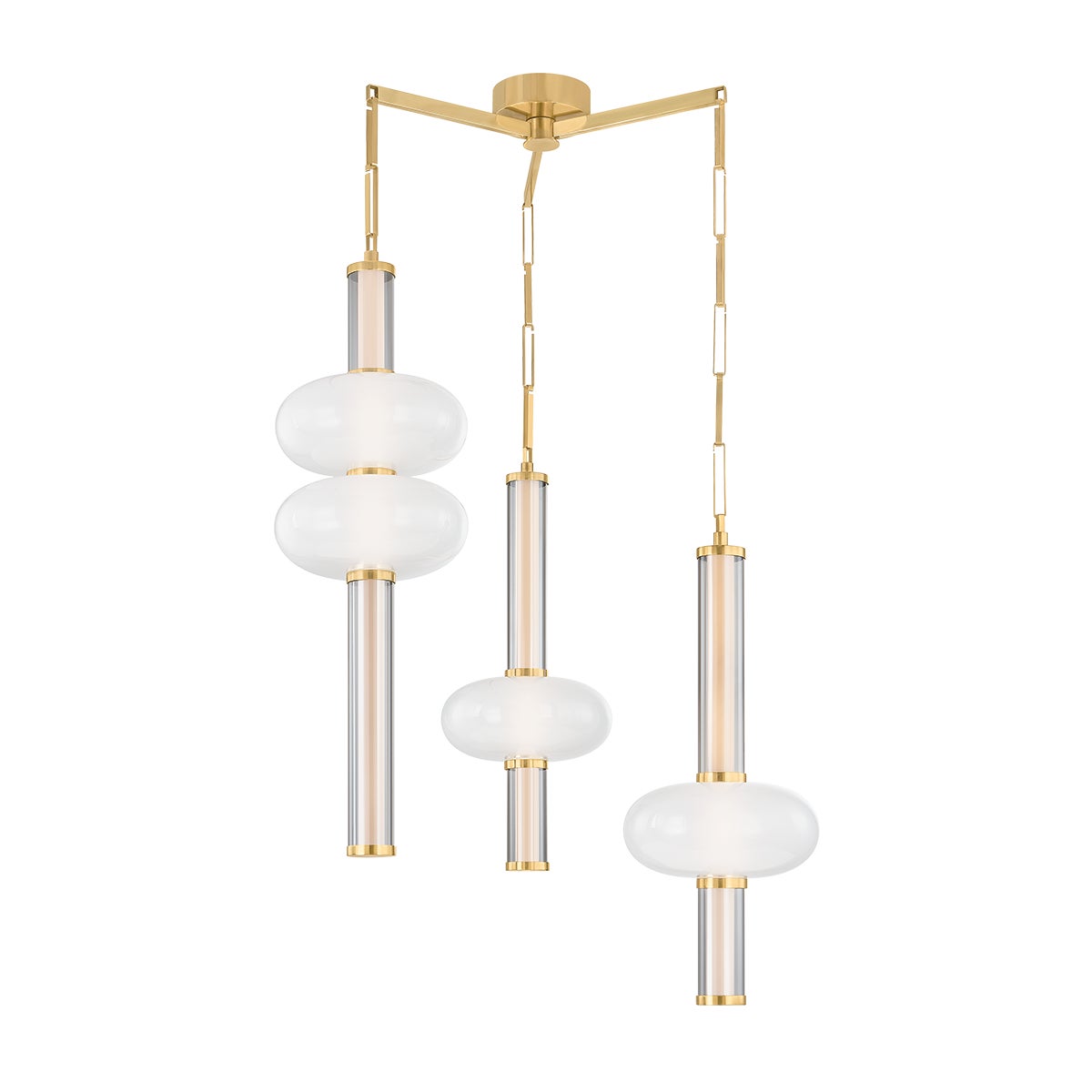 Corbett Corbin Chandelier Vintage Brass