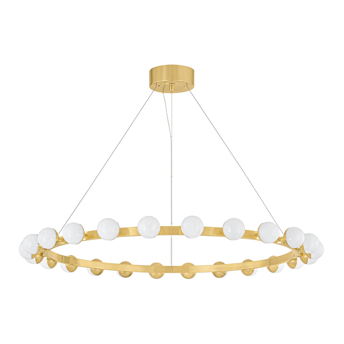 Corbett Linus Chandelier Vintage Brass