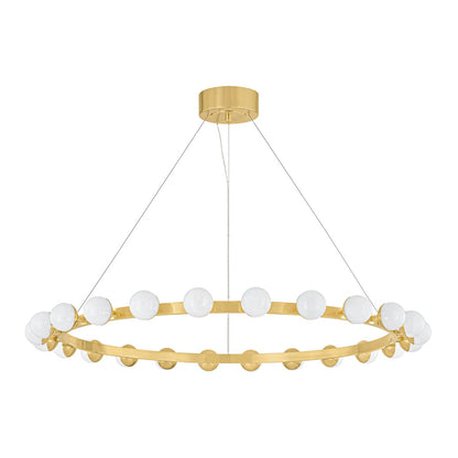Corbett Linus Chandelier Vintage Brass