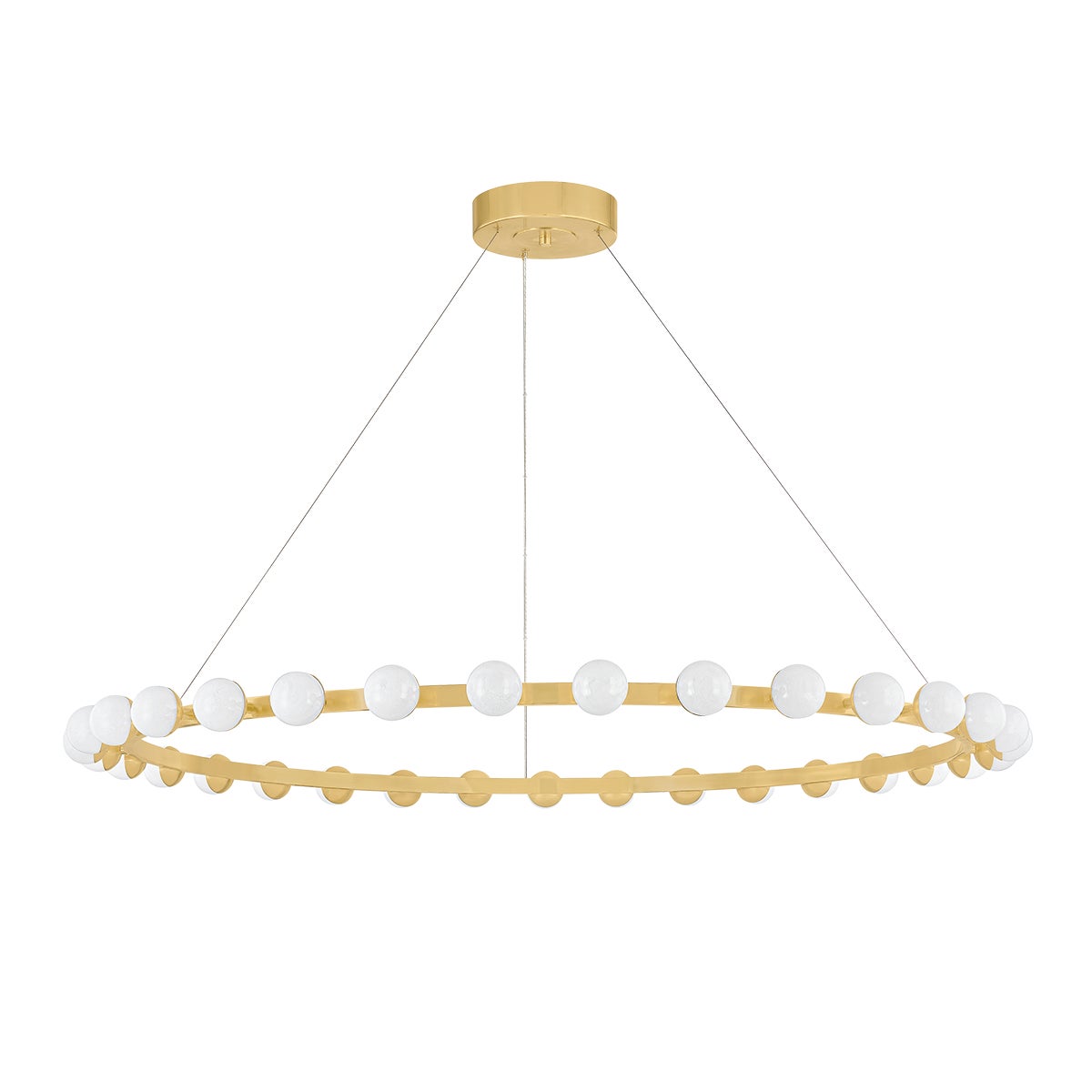 Corbett Linus Chandelier Vintage Brass