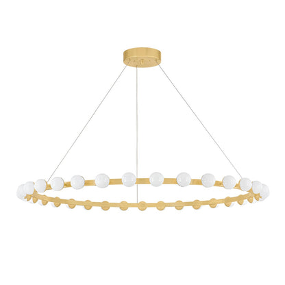 Corbett Linus Chandelier Vintage Brass