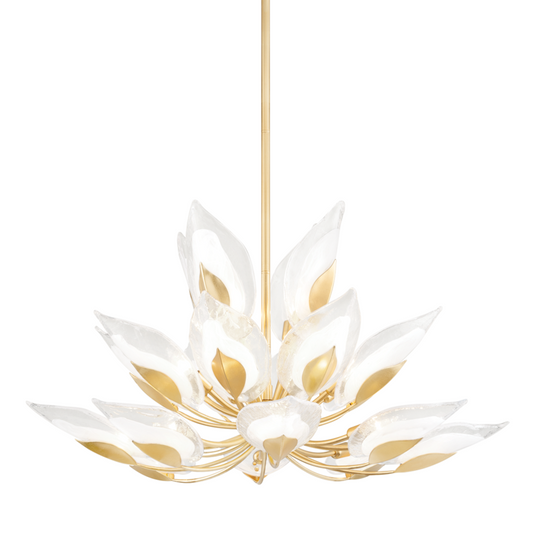 Hudson Valley Blossom Chandelier Gold Leaf
