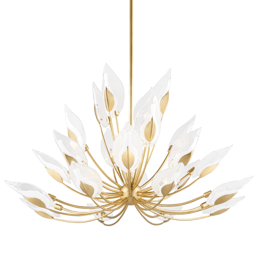 Hudson Valley Blossom Chandelier Gold Leaf