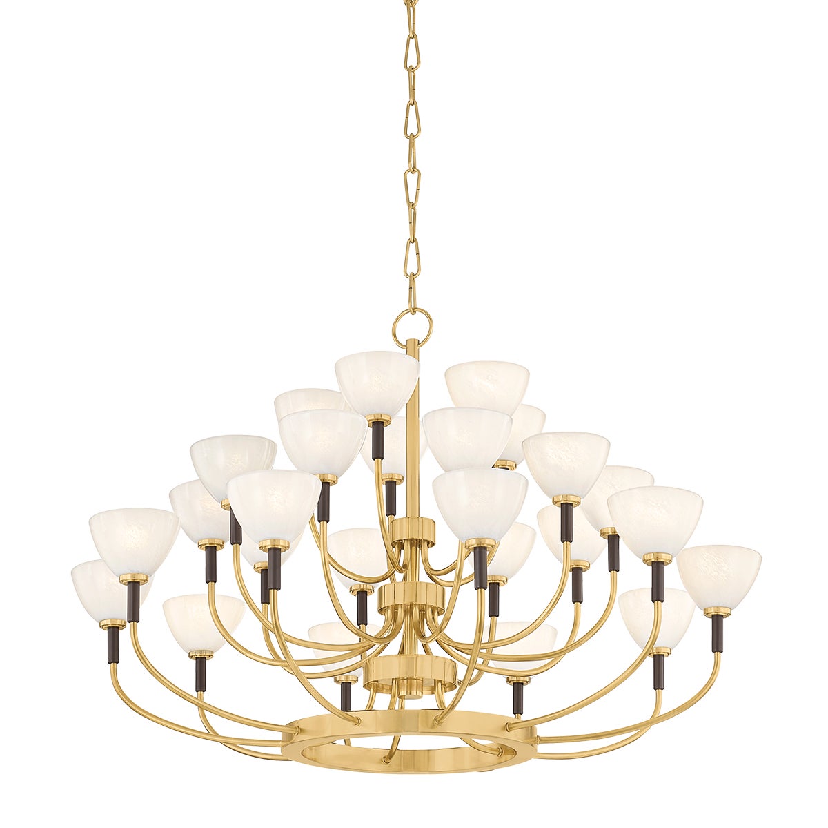 Corbett Brahma Chandelier Vintage Brass with Bronze