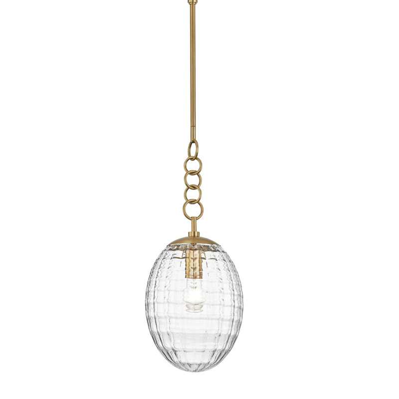 Hudson Valley Venice Pendant Aged Brass
