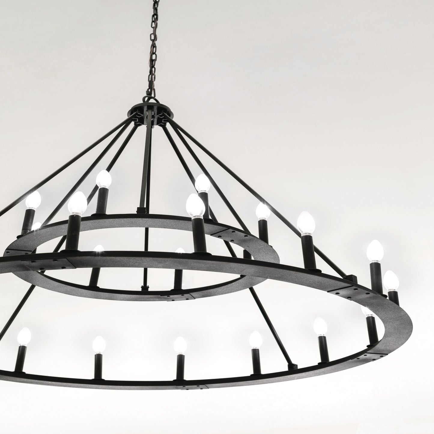 Capital Pearson 24-Light Chandelier in Black Iron