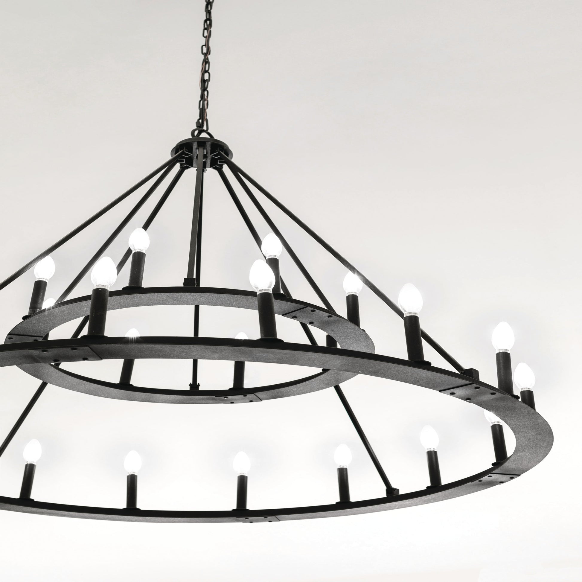 Capital Pearson 24-Light Chandelier in Black Iron