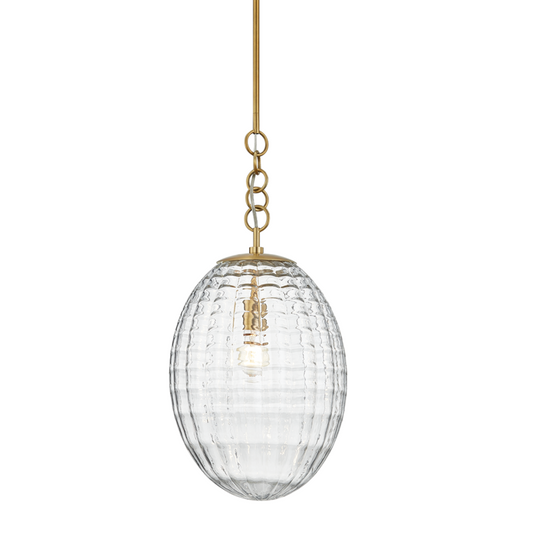 Hudson Valley Venice Pendant Antique Brass