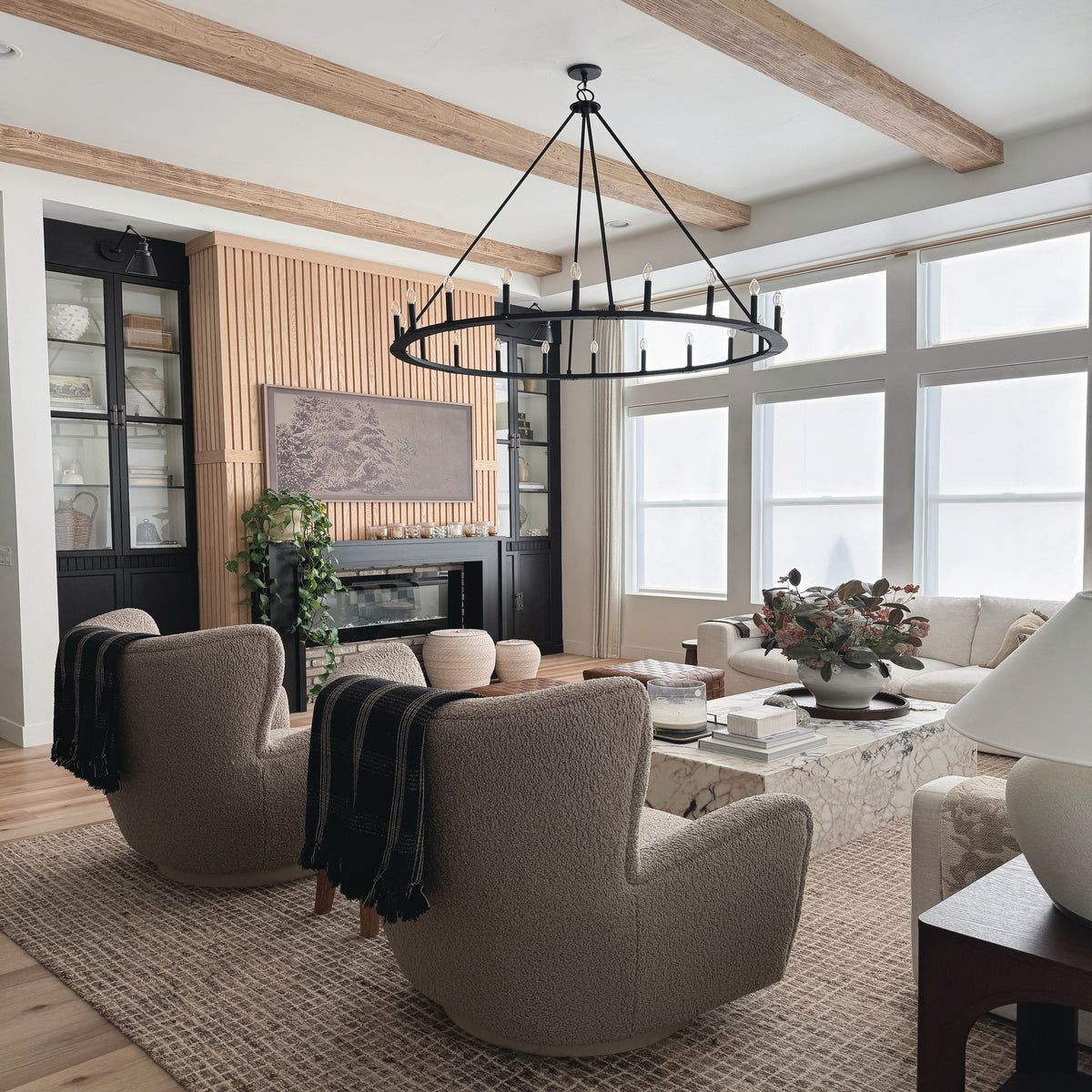Capital Pearson 20-Light Chandelier in Black Iron