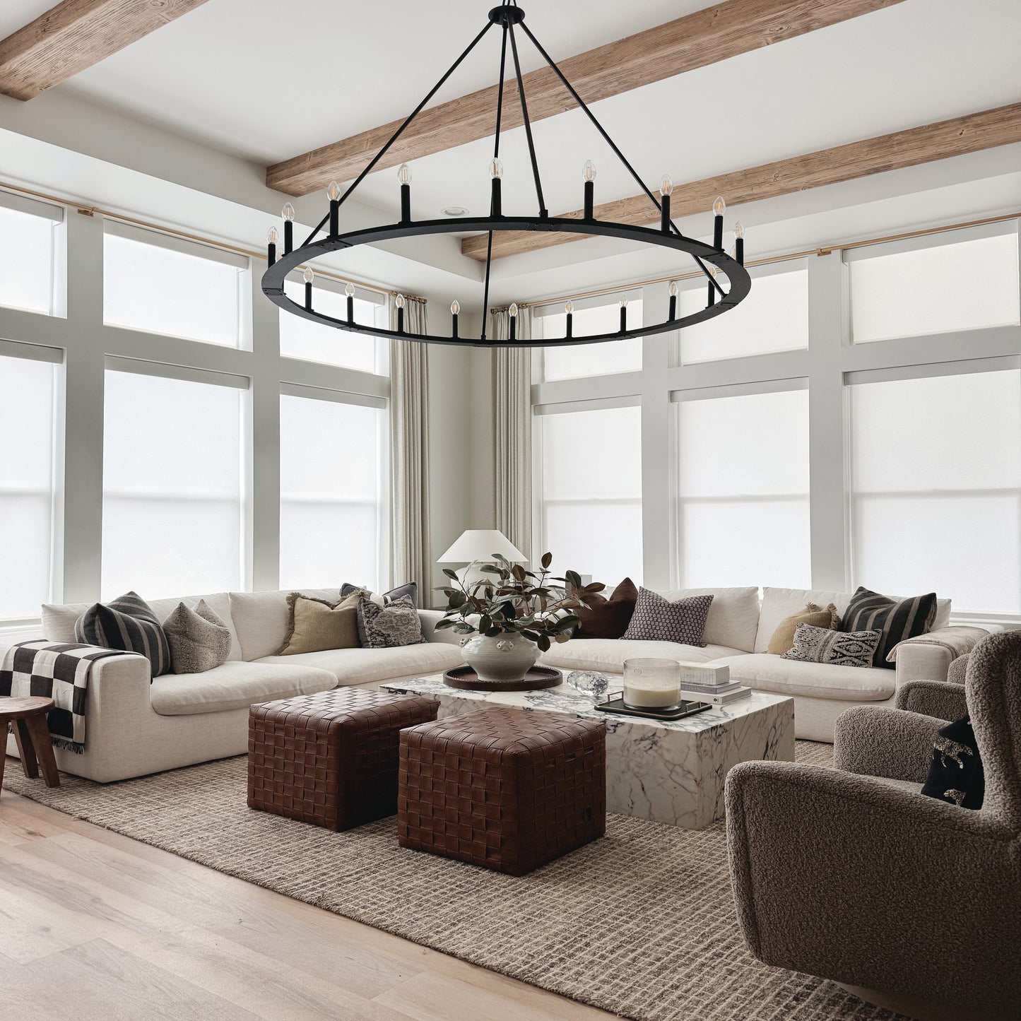 Capital Pearson 20-Light Chandelier in Black Iron