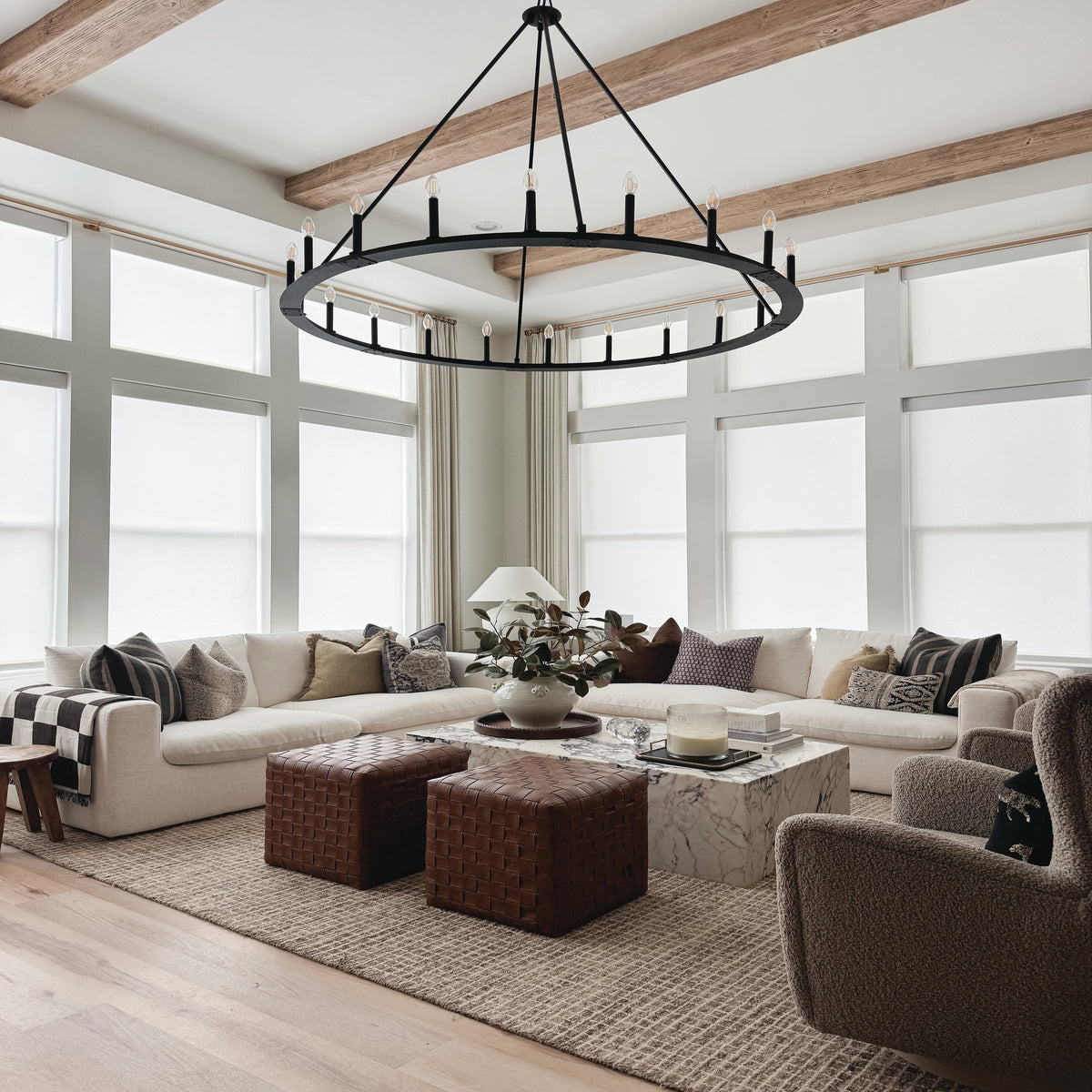 Capital Pearson 20-Light Chandelier in Black Iron