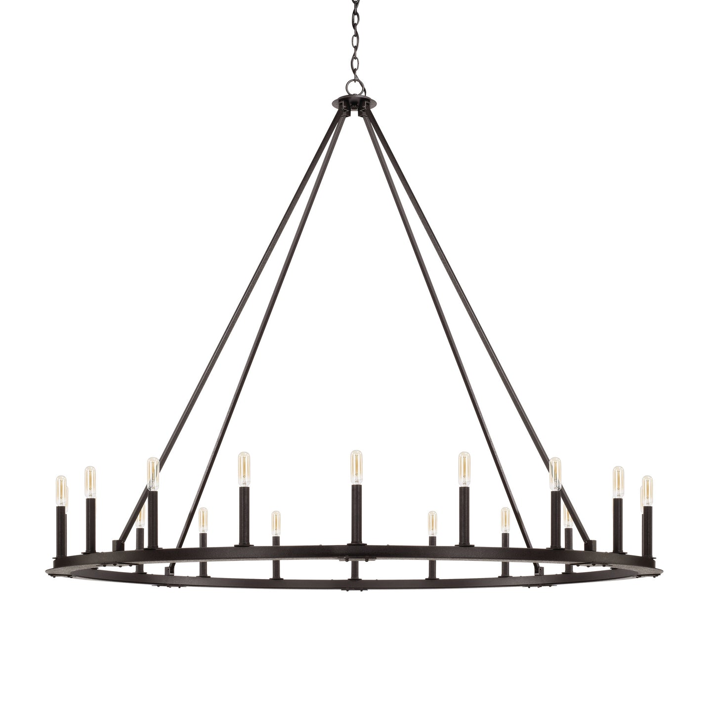 Capital Pearson 20-Light Chandelier in Black Iron