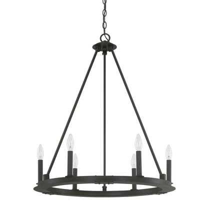 Capital Pearson Chandelier Black Iron