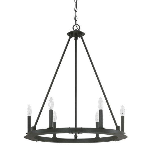 Capital Pearson Chandelier Black Iron