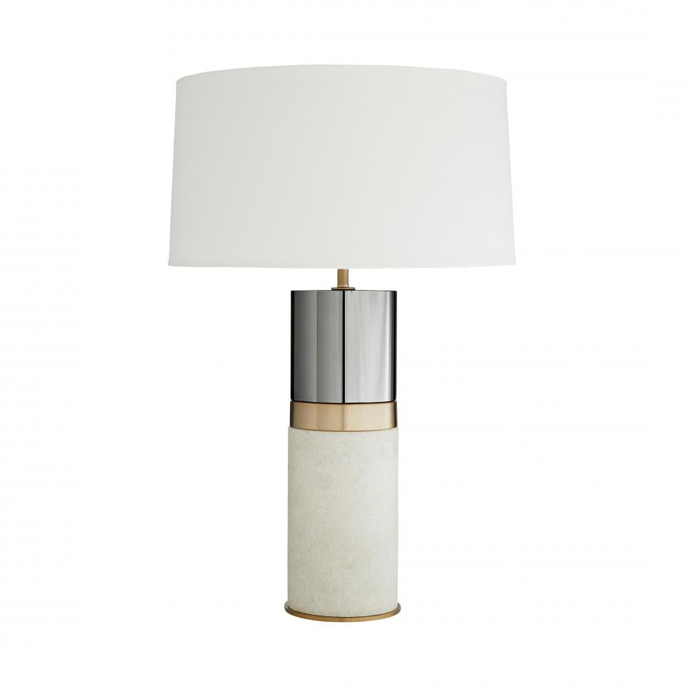 Arteriors Home Whitman Table Lamp White, Pale Brass
