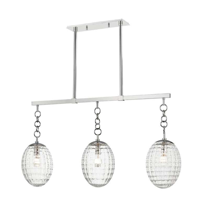 Hudson Valley Venice Linear Chandelier Polished Nickel