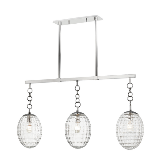 Hudson Valley Venice Linear Chandelier Polished Nickel