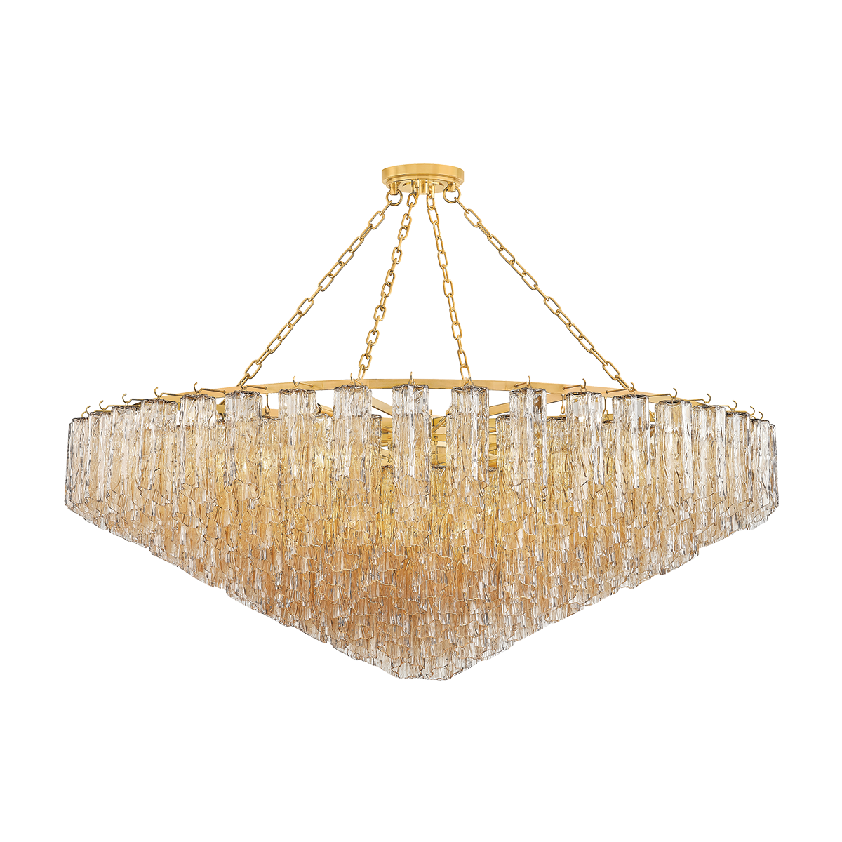 Hudson Valley Watertown 33-Light Chandelier Aged Brass