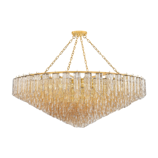 Hudson Valley Watertown 33-Light Chandelier Aged Brass