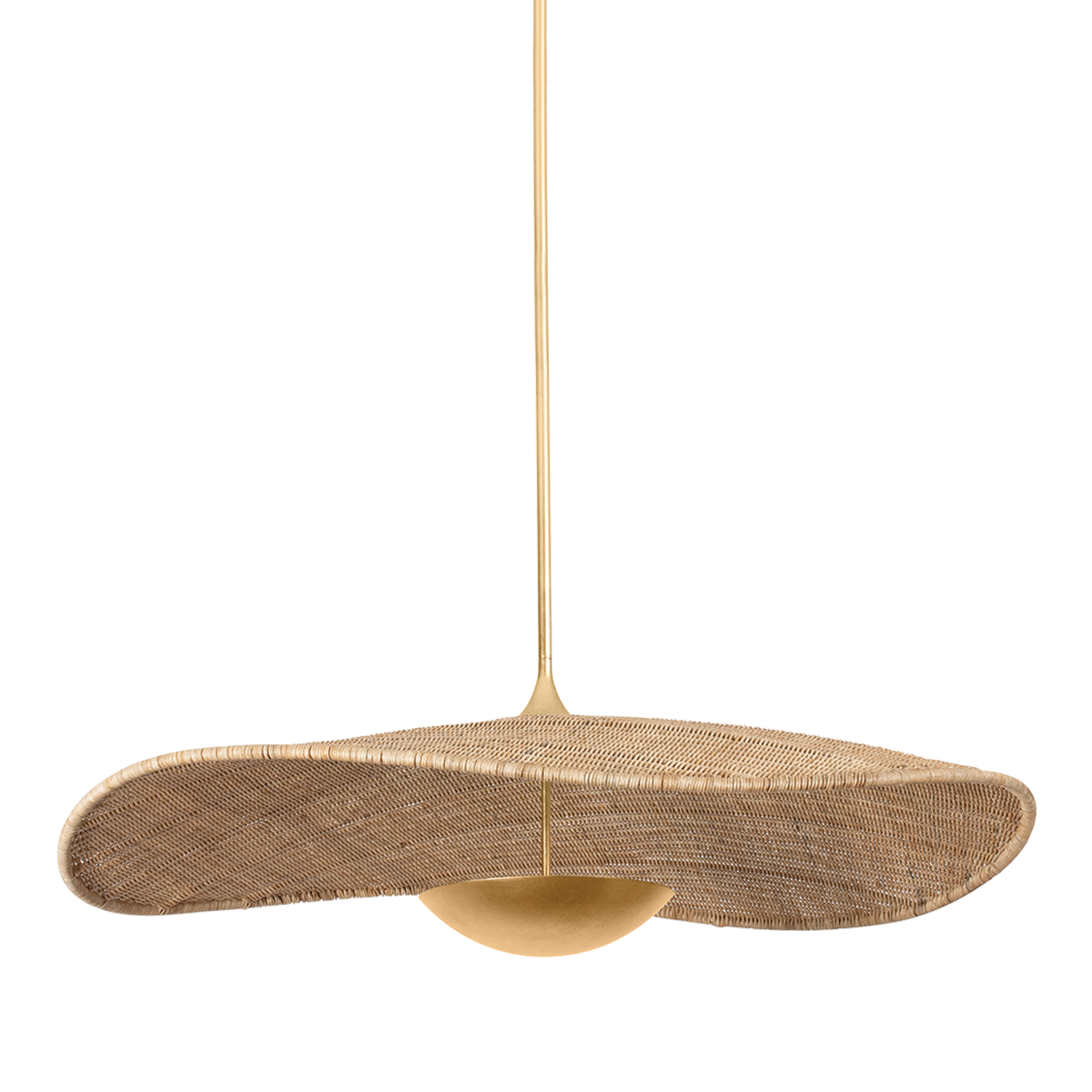 Hudson Valley Shiloh 52" Pendant Vintage Gold Leaf