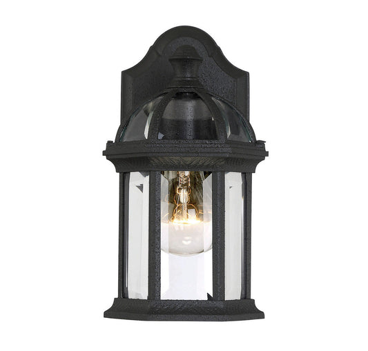 Savoy House Kensington 11-in Outdoor Wall Mount Lantern Textured Black