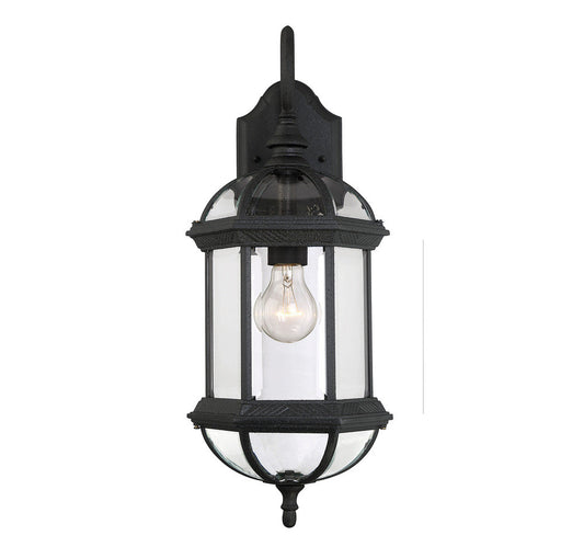 Savoy House Kensington 20-in Outdoor Wall Mount Lantern Textured Black