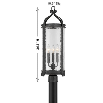 preston 3 light outdoor post lantern in 5 115 128
