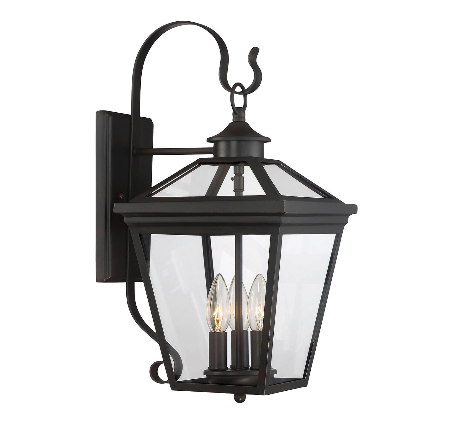 Ellijay 3-Light Outdoor Wall Lantern - English Bronze