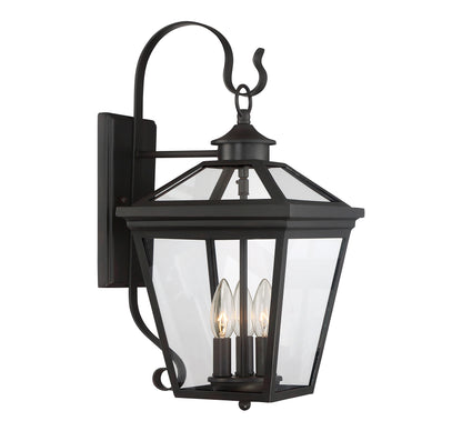 Ellijay 3-Light Outdoor Wall Lantern - English Bronze