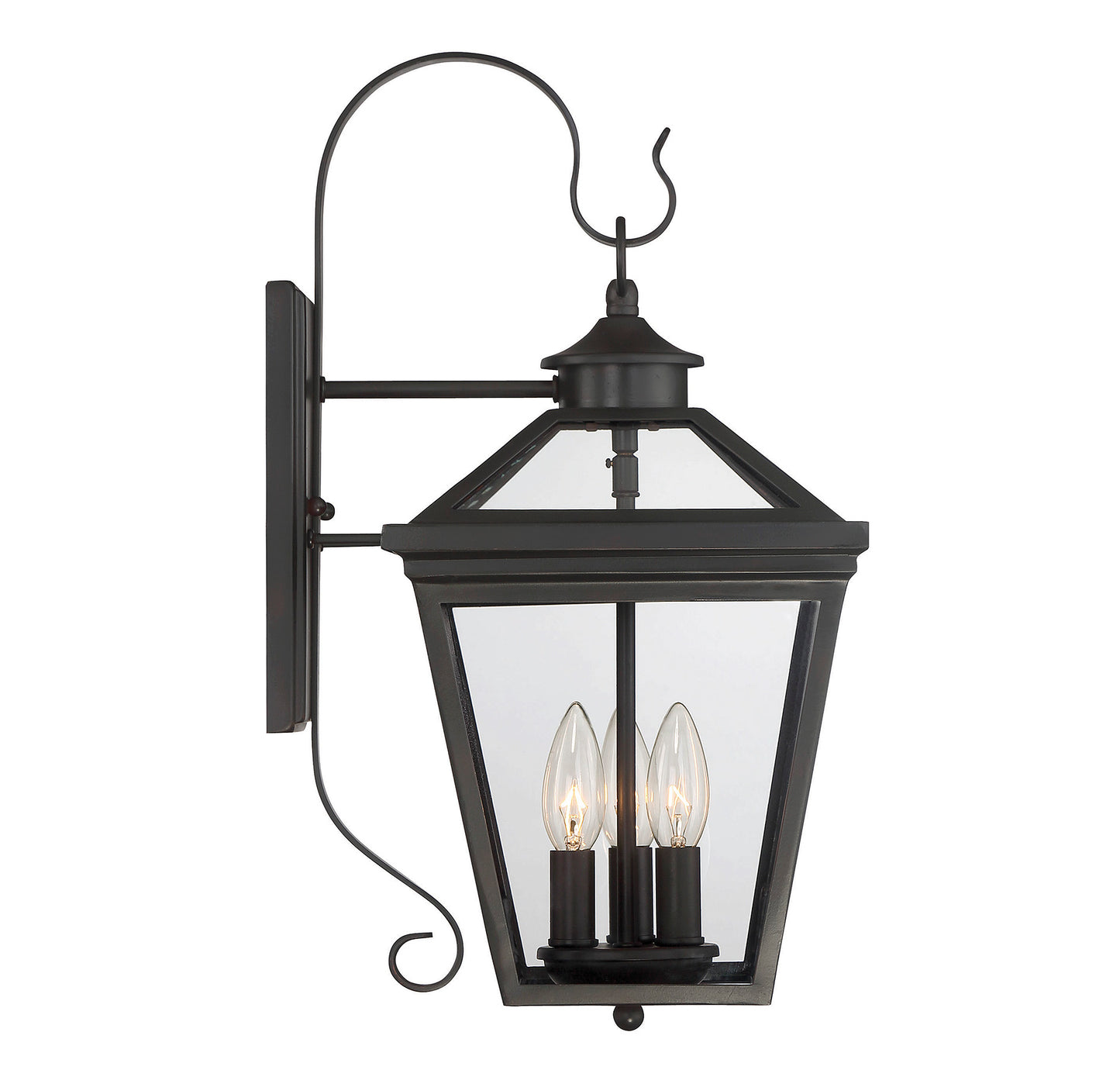 Ellijay 3-Light Outdoor Wall Lantern - English Bronze