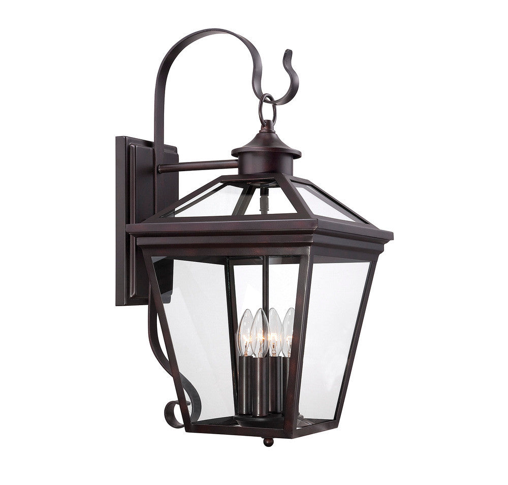 Savoy House Ellijay 4-Light Outdoor Wall Mount Lantern English Bronze