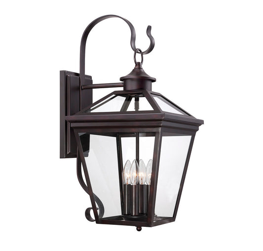 Savoy House Ellijay 4-Light Outdoor Wall Mount Lantern English Bronze