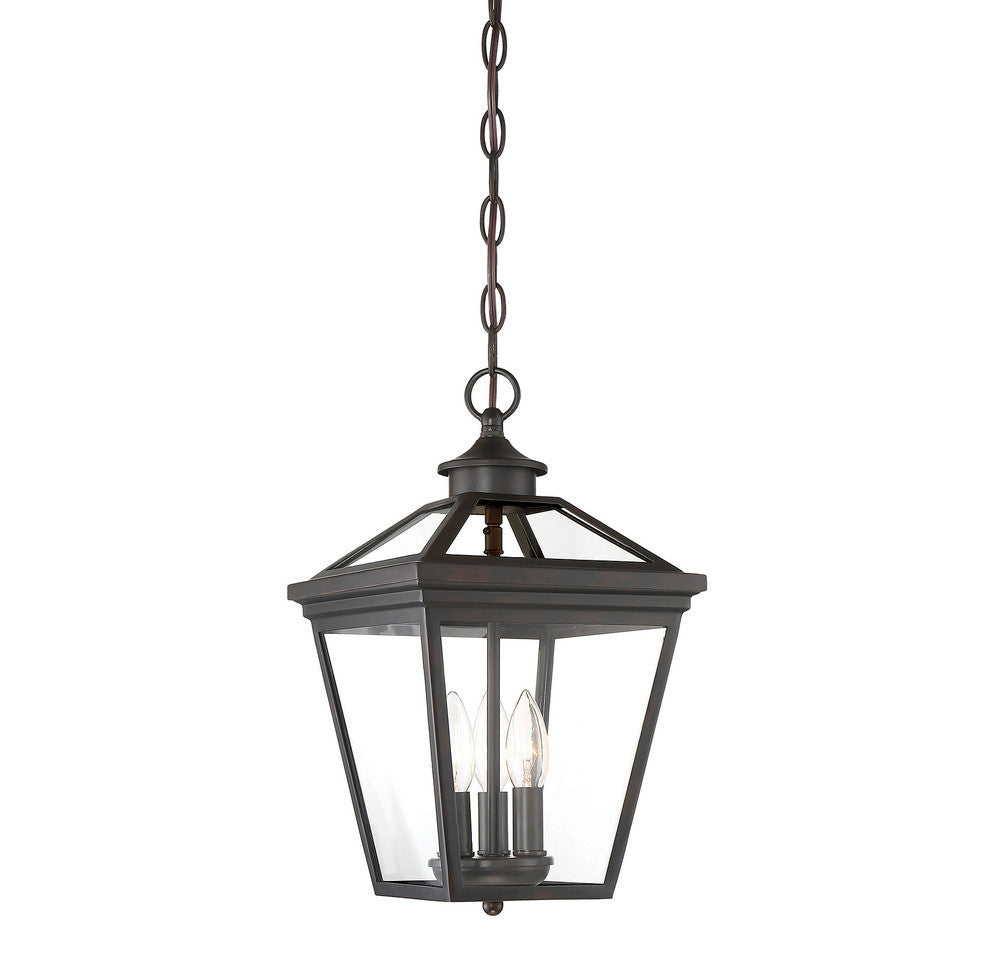 Savoy House Ellijay 3-Light Outdoor Hanging Lantern English Bronze