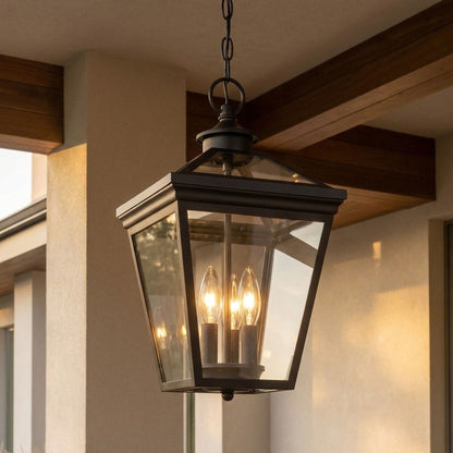 Ellijay 3-Light Outdoor Hanging Lantern - English Bronze