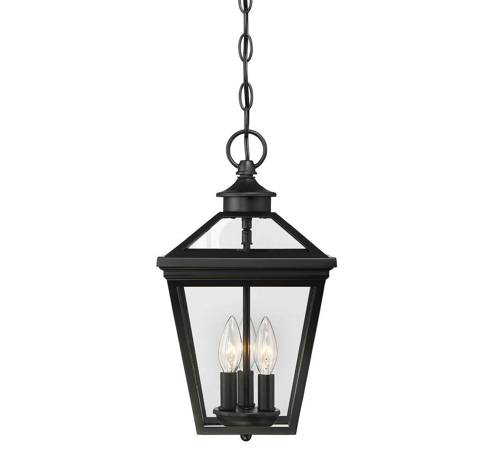 Savoy House Ellijay 3-Light Outdoor Hanging Lantern Black