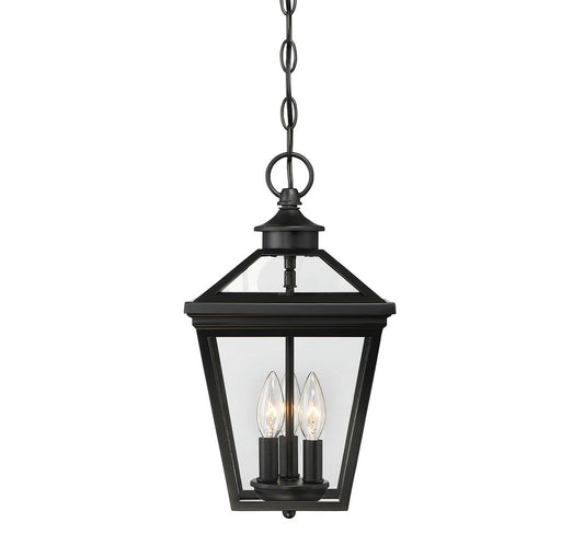 Savoy House Ellijay 3-Light Outdoor Hanging Lantern Black