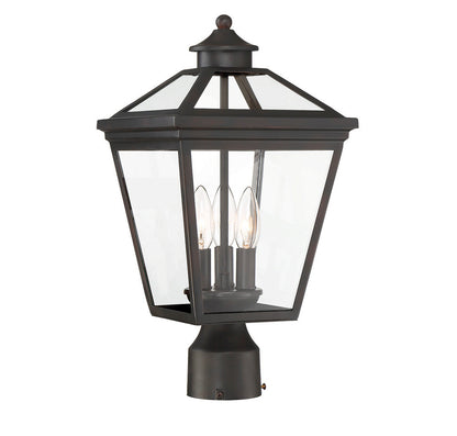 Savoy House Ellijay 3-Light Outdoor Post Lantern English Bronze