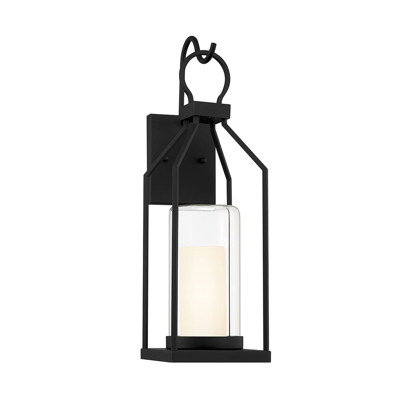 Hamilton 21-in Outdoor Wall Lantern in Matte Black