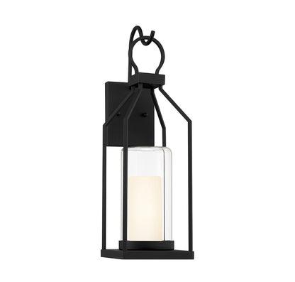 Hamilton 21-in Outdoor Wall Lantern in Matte Black
