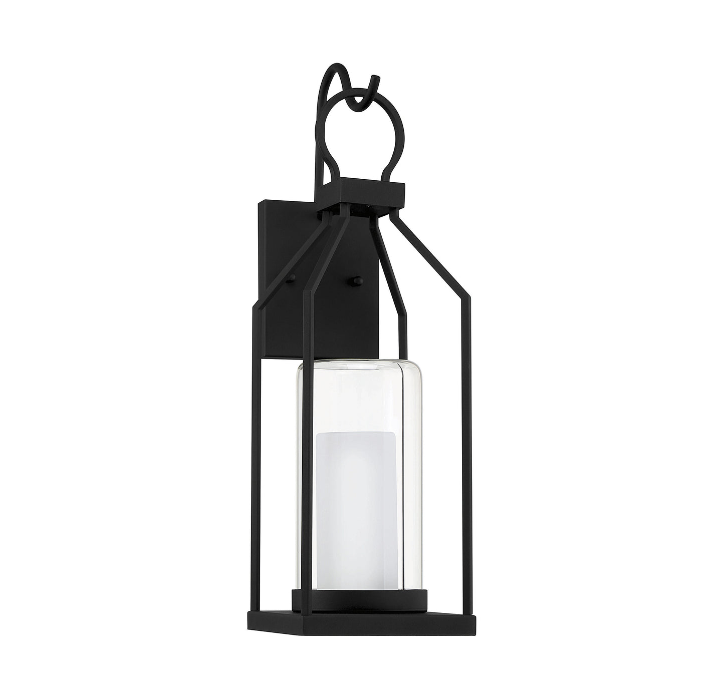 Hamilton 21-in Outdoor Wall Lantern in Matte Black