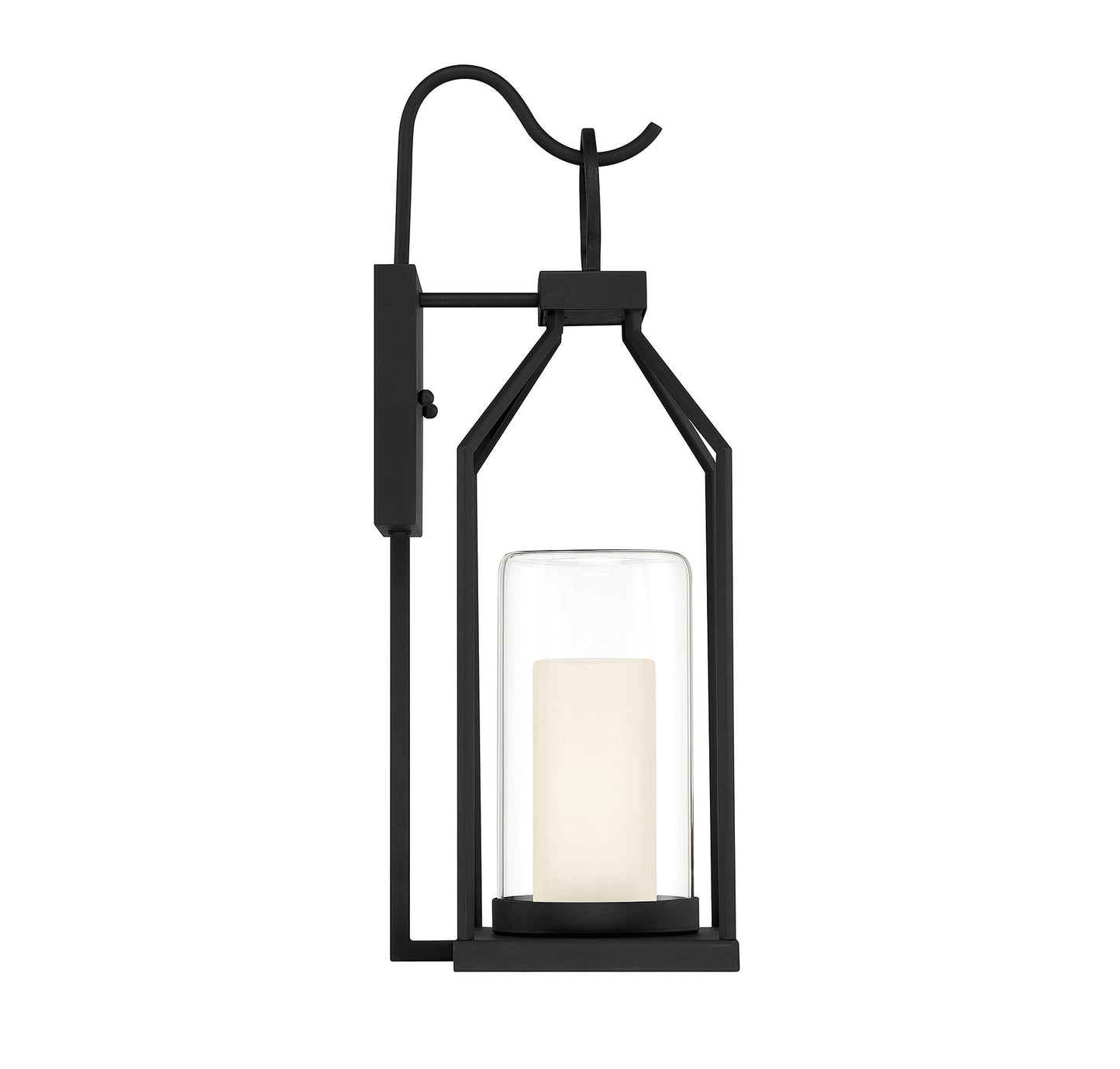 Hamilton 21-in Outdoor Wall Lantern in Matte Black